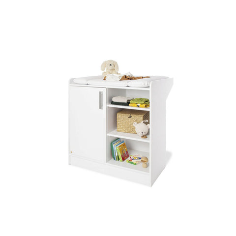Rootz Nursery Viktoria 3-Piece Set - Baby Room Set - Infant Bedroom Set - Convertible Cot Bed & Storage - 144cm x 76cm x 83cm