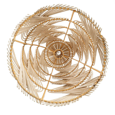 Rootz Garaffa Pendant Lamp - Versatile Light - Rattan Lighting - Natural Decor - 30cm x 70cm x 30cm