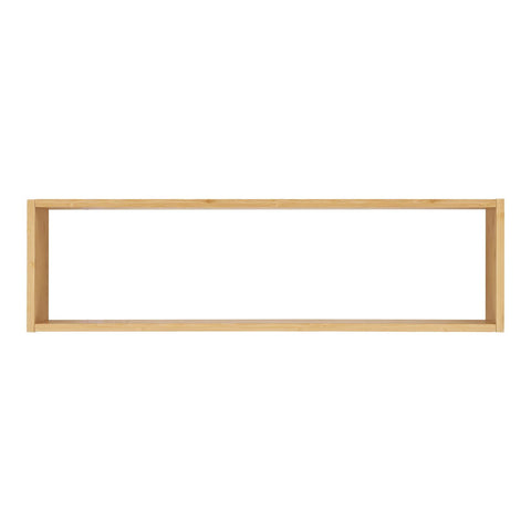Rootz Ember Wall Shelf - Bamboo Shelf - Floating Shelf - Natural Finish - Enhances Decor - 70cm x 15cm x 19.5cm