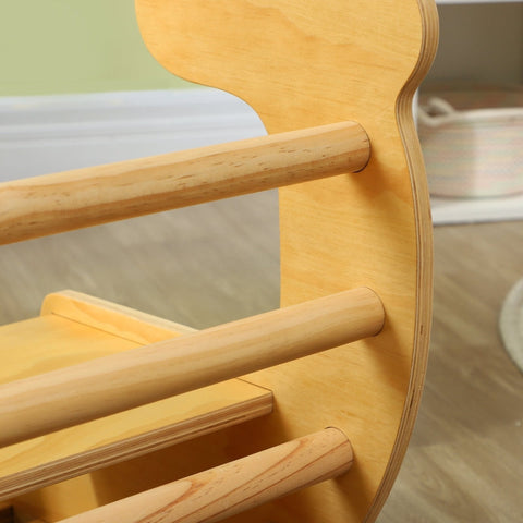 Rootz Climbing Frame - Pikler Arch Ladder - Rocking Chair - Versatile Indoor Play - 91cm x 41cm x 48cm