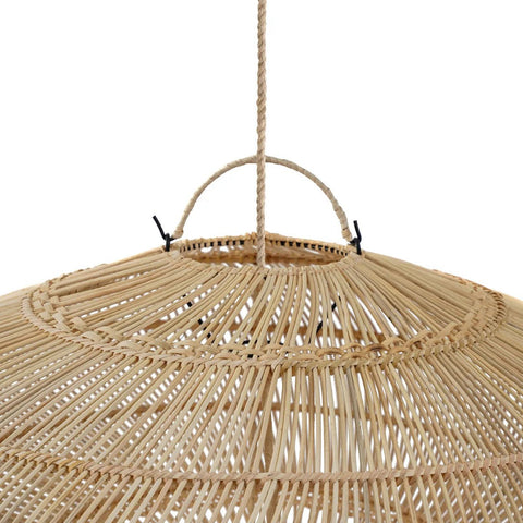 Rootz Macaron Pendant Lamp - Rattan Light - Hanging Decor - Playful Elegance - 75cm x 75cm x 30cm