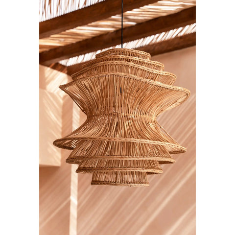 Rootz Shiitake Pendant Lamp - Handcrafted Pendant Light - Rattan Artistry - Unique Design - 55cm x 63cm x 55cm