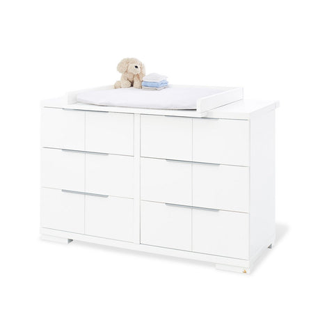 Rootz Nursery Polar 4-Part Set - Kid's Bedroom Furniture - Baby Room Set - Versatile & Convertible - Cot 148x76x82cm, Unit 140x78x98cm, Wardrobe 167x57x182cm