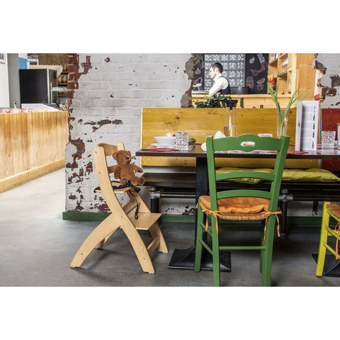 Rootz Thilo Step Chair - Adjustable High Chair - Solid Wood Chair - Grows with Child - 46cm x 64cm x 79cm