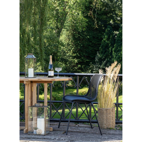 Rootz Branson Garden Chair - Outdoor Seating - Patio Chair - Durable & UV-Resistant - Stackable Design - 55x46.5x82 cm