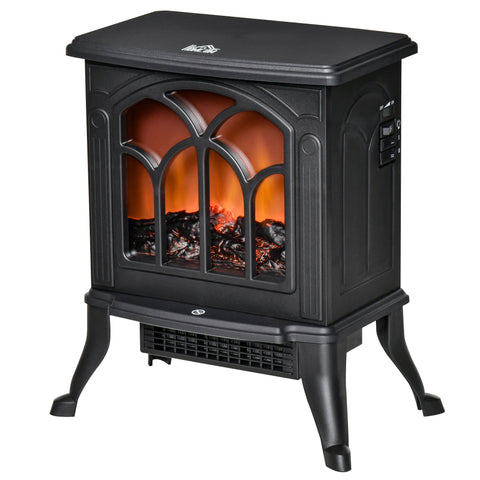 Rootz Electric Fireplace - Heater - Flame Effect - Cozy Ambiance - 37.3L x 23.1W x 44H cm