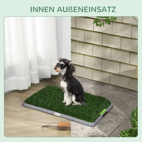 Rootz Dog Toilet - Artificial Grass - Drip Tray - Easy Clean - Puppy House Training - Indoor Outdoor - for Dogs up to 50cm - 67cm x 41cm