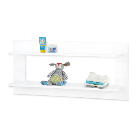 Rootz Polar 3 Piece Nursery Set - Baby Furniture - MDF Furniture - Versatile - Cot Bed 148x76x82cm, Changing Unit 100x78x98cm, Wall Shelf 91x15x40cm