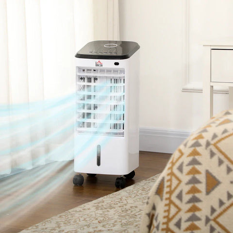 Rootz Air Conditioner - Ice Plate - Room Air Conditioner - 3 Modes - Remote Control - Timer Function - ABS-Plastic - Cream White - Black - 24.5 Cm X 27 Cm X 60 Cm
