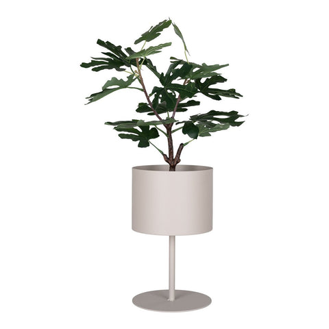 Rootz Trofa Flower Stand - Steel Plant Stand - Sand Finish - Durable Support - ø21.5 x 36cm