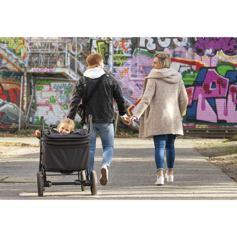 Rootz Cruiser Folding Handcart Seat - Child Transport - Safety Harness - 5 Point Harness - 32cm x 3cm x 48cm