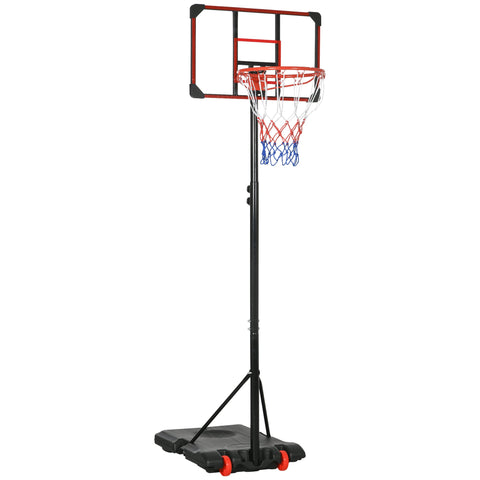 Rootz Outdoor Basketball Hoop - Portable Hoop - Adjustable Stand - Enhances Basketball Skills - 71cm x 46cm Backboard