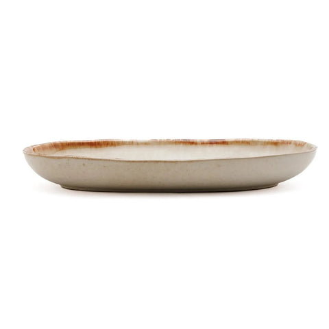 Rootz Cascais Oval Plate Set of 6 - Dinnerware - Tableware - Chip-proof - 24cm x 13cm x 3cm