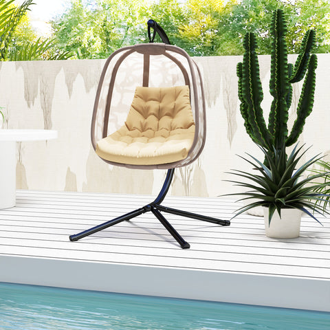 Rootz Outdoor Seat Cushion - Patio Cushion - Weather-Resistant Cushion - Comfort Support - 120cm x 100cm x 8cm - Brown