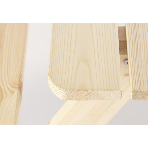 Rootz Children's Picnic Bench - Kids Outdoor Table - Solid Wood Bench - Natural Finish - 118cm x 119cm x 65cm