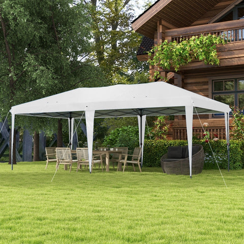 Rootz Pop-Up Tent - Outdoor Canopy - Event Shelter - UV Protection - Spacious Design - 5.85m x 2.95m x 2.65m