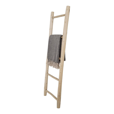 Rootz Decorative Teak Ladder - Rustic Plant Stand - Towel Rack - Durable Teak Wood - 50cm x 150cm