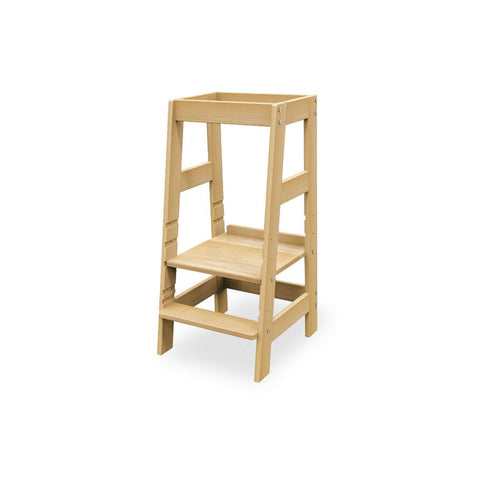 Rootz Learning Tower - Discovery Tower - Kitchen Aid - Solid Beech Wood - All-Round Fall Out Protection - 40cm x 47cm x 85cm
