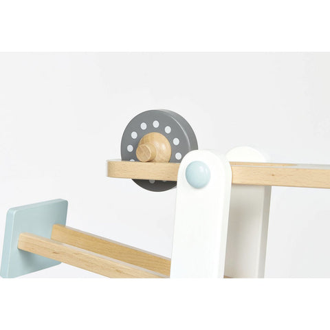 Rootz Kuno Marble Run - Wooden Track - Kids Ramps - Engages Creativity - 68cm x 25cm x 56cm