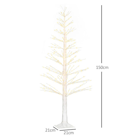 Rootz LED Tree of Lights - Lighted Tree - Artificial Light Tree - Warm White LED Lights - Realistic Bark Texture - Indoor & Outdoor - 150cm x 21cm x 21cm
