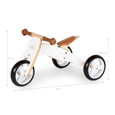 Rootz Mini Tricycle Charlie - Toddler Bike - Convertible Trike - Adjustable Saddle - 66cm x 33cm x 37cm
