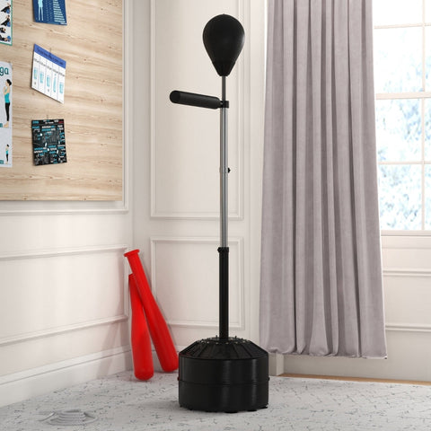 Rootz Punching Ball with Reflex Bar - Speed Trainer - Reflex Ball - Increases Speed & Accuracy - Adjustable 76cm x 48cm x 160-205cm