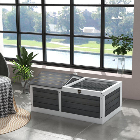 Rootz Small Turtle Enclosure Cage - House for Turtles - Pet Habitat - Privacy & Security - 86cm x 54cm x 43cm