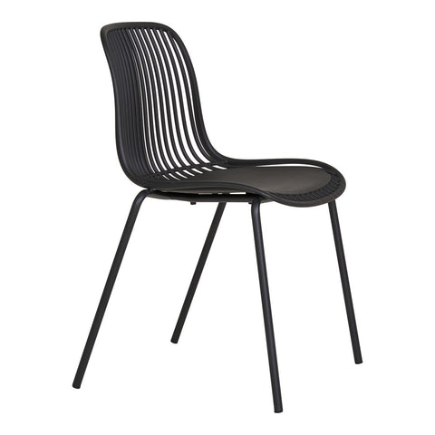 Rootz Branson Garden Chair - Outdoor Seating - Patio Chair - Durable & UV-Resistant - Stackable Design - 55x46.5x82 cm