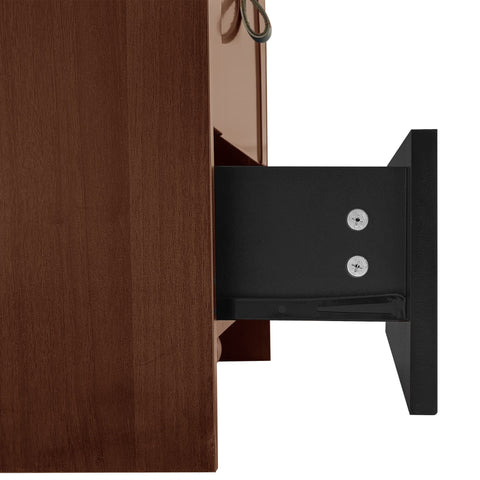 Rootz Dressing Table Set - Vanity Table - Makeup Table - LED Lighting - 50×40×115.6 cm - Elegant Design - Black+Brown