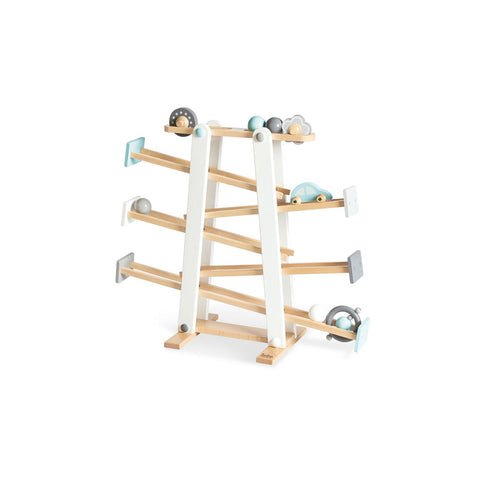 Rootz Kuno Marble Run - Wooden Track - Kids Ramps - Engages Creativity - 68cm x 25cm x 56cm