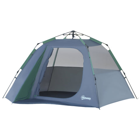 Rootz 3-Person Pop-Up Camping Tent - Family Tent - Waterproof Tent - Easy Ventilation - 2.5L x 1.94W x 1.6H m