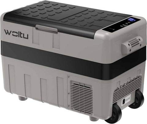 Rootz 40L Portable Car Fridge Freezer - Electric Cooler - 2-In-1 Cooling & Freezing - Compressor Cooling - USB Port - Low Noise - 65.2cm x 46.5cm x 37.8cm