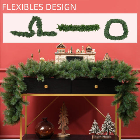 Rootz Christmas Garland - Artificial Pine - Festive Decor - Flame Retardant - 1.8m x 30cm x 30cm