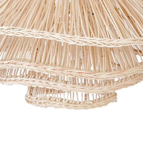 Rootz Shiitake Pendant Lamp - Handcrafted Pendant Light - Rattan Artistry - Unique Design - 55cm x 63cm x 55cm