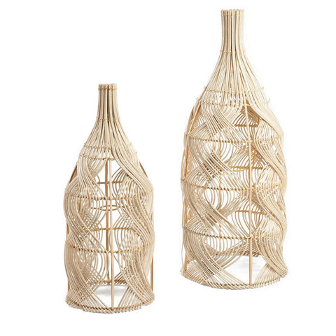 Rootz Garaffa Pendant Lamp - Versatile Light - Rattan Lighting - Natural Decor - 30cm x 70cm x 30cm