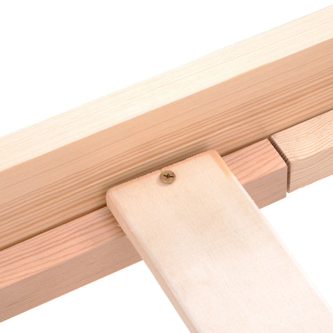 Rootz Solid Wood Bed Frame - Wooden Bed - Pine Bed - Eco-Friendly - 205L x 97W x 49H cm