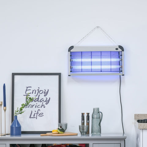 Rootz UV Insect Lamp - Mosquito Repellent - Electric Bug Zapper - High Efficiency - 48.5cm x 8.5cm x 26.5cm
