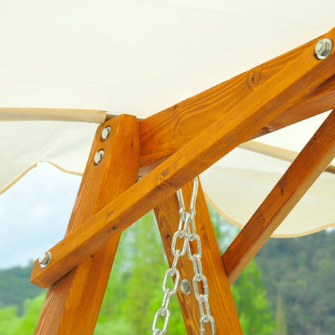 Rootz Hollywood Garden Swing - Outdoor Swing - Patio Swing - High Stability - Comfortable Shade - Spacious Seating - 162cm x 130cm x 185cm