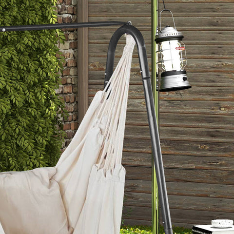 Rootz Garden Hanging Chair with Frame - Swing Chair - Hammock Seat - Comfortable Support - 90L x 85W x 153H cm