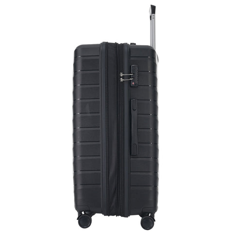 Rootz 3 Piece Suitcase Set - Luggage Set - Travel Bags - TSA Locks - 37x21x48cm, 42x28x58cm, 50x32x69cm - Lightweight & Scratch Resistant PP Material