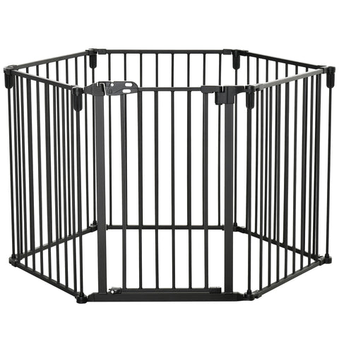 Rootz Safety Gate - Fireplace Protection - Dog Gate - Foldable, Flexible, No Drilling - 362.5cm x 76cm