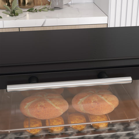 Rootz Mini Oven - Compact Oven - Small Oven - Adjustable Temperature - 35cm x 24.6cm x 20cm