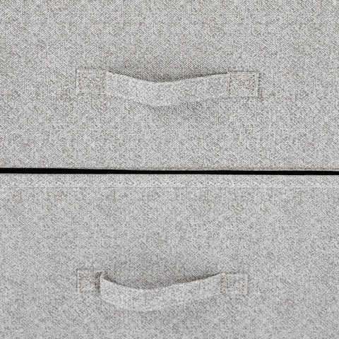 Rootz Fabric Chest of Drawers - Storage Unit - Dresser - Modern Design - 45W x 30D x 92H cm - Metal Frame - Space-Saving Solution