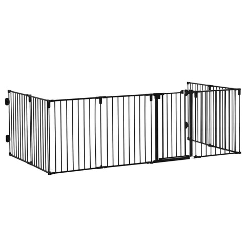 Rootz Pet Barrier Safety Fence - Dog Enclosure - Modular Park - No Drilling Required - 482.5cm x 76cm