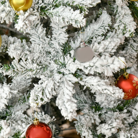 Rootz Artificial Christmas Tree - Pine Tree - Frosty Christmas Tree - Easy Assembly - Flame Retardant - Ø105cm x 180cm
