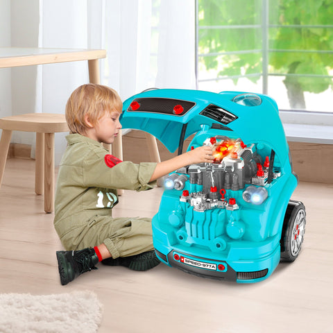 Rootz 2 in 1 Children's Mechanic Craft Set - Imagination Game - DIY Toy Set - 61 Pieces - Boosts Creativity - 40cm x 39cm x 47cm