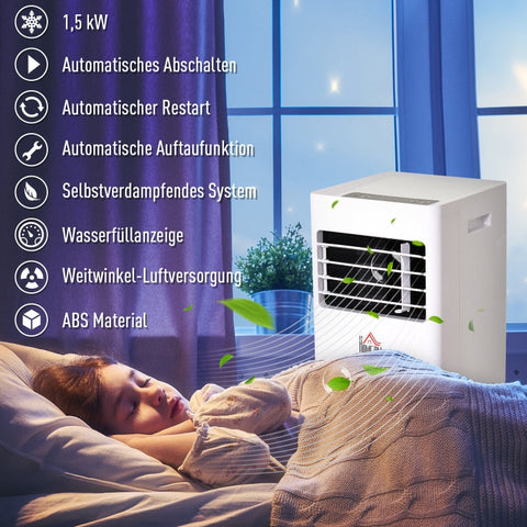 Rootz Mobile Air Conditioner - Portable AC - 3-in-1 Climate Control - Efficient Cooling - Dehumidification - Ventilation - 30.5cm x 32.8cm x 67.8cm - ABS Material