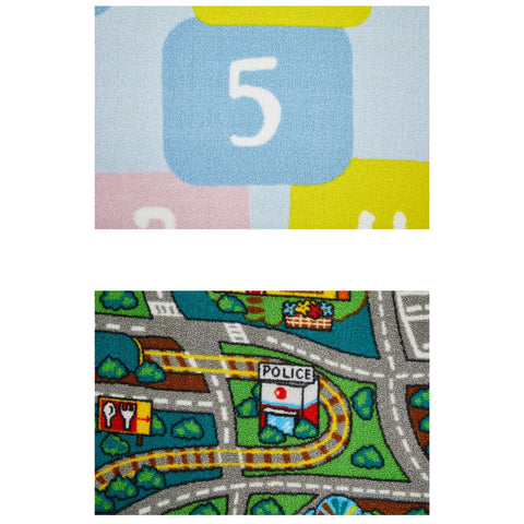 Rootz Children's Carpet - Play Mat - Reversible Rug - Ultimate Fun - 190 x 133 x 0.8 cm