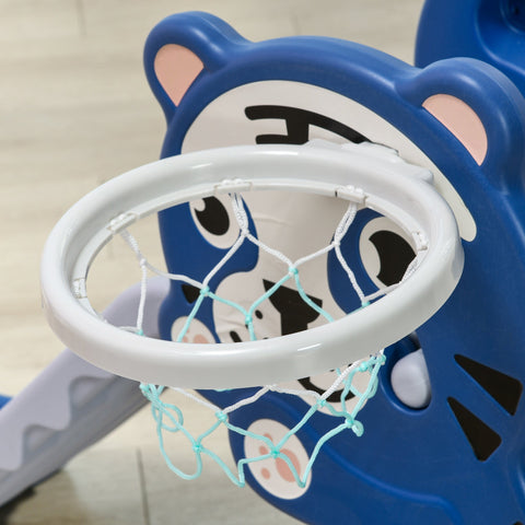 Rootz Children's Slide - Indoor Slide - Toddler Slide - Basketball Hoop Fun - 133cm x 60cm x 70cm - Suitable for 18 to 36 Months