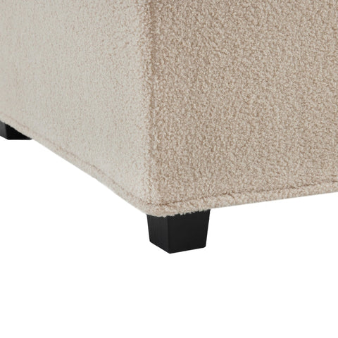 Rootz Modular Living Room Sofa - Sectional Couch - Comfy Seating - Breathable Teddy Velvet - 76cm x 73cm x 76cm